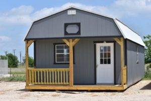 Painted finish wooden lofted barn cabins for sale or rent to own in CITY STATE