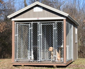 Double Box Portable Dog Kennel Buildings for Sale or Rent to Own in CITY STATE